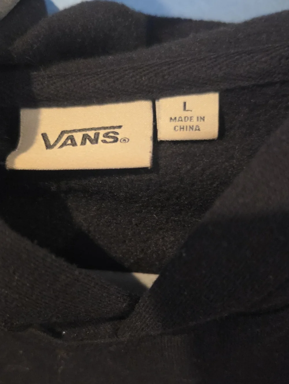 Vans Off The Wall Black Graphic Crewneck Hoodie